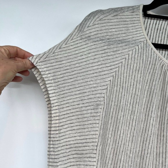 Striped Cream Women's Top - Picture 3 of 7